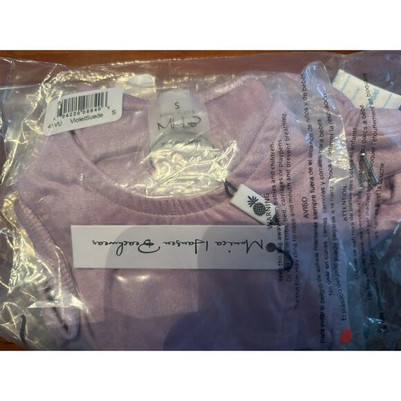 Monica Hansen Beachwear NWT Set Bardot Collection Bikini Top/Bottom Violet Small - Picture 5 of 5